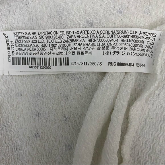 ZARA short sleeve tie front cropped‎ top - Picture 6 of 7